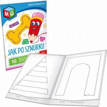Zeszyt A4 edukacyjny KOŚĆ rysowanie po śladzie