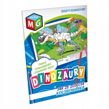 Kolorowanka DINOZAURY kolorowanki zeszyt edukac