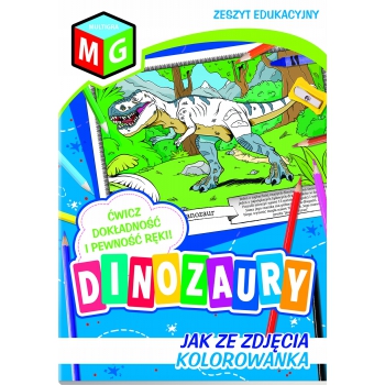 Kolorowanka DINOZAURY kolorowanki zeszyt edukac