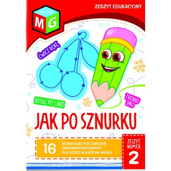Zeszyt A4 edukacyjny WISIENKI rysowanie po śladzie