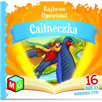 Bajka Calineczka książeczka + 16 naklejek