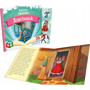 Bajka Kopciuszek książeczka + 16 naklejek