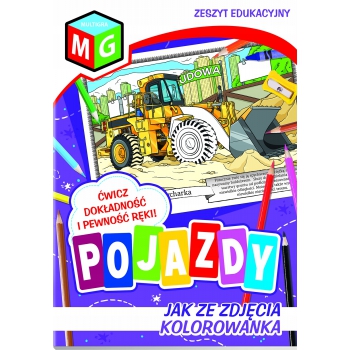 Kolorowanka POJAZDY kolorowanki zeszyt edukacyjny